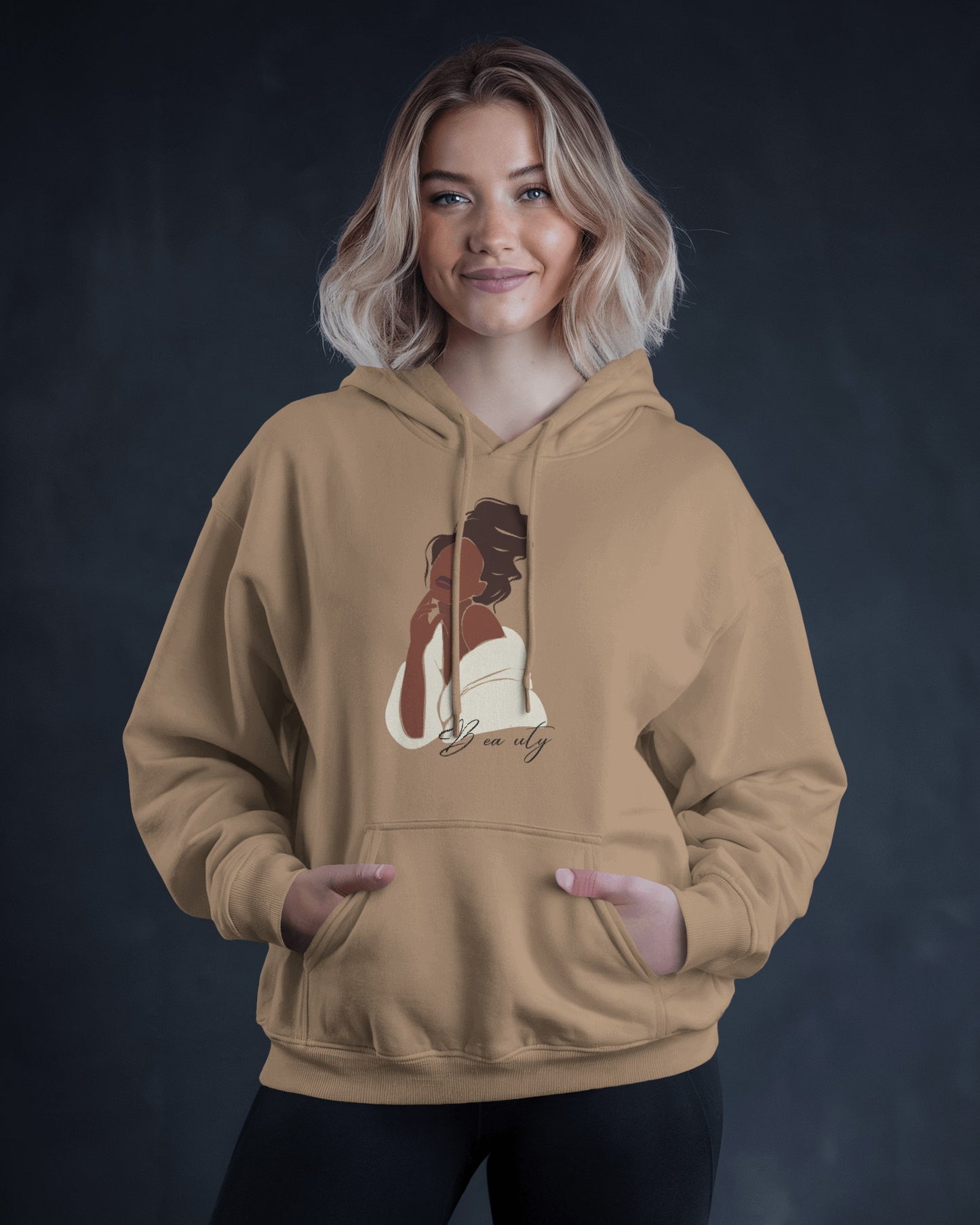 Lunar Grace Hoodie – 100% Egyptian Cotton | Elegant Minimal Streetwear