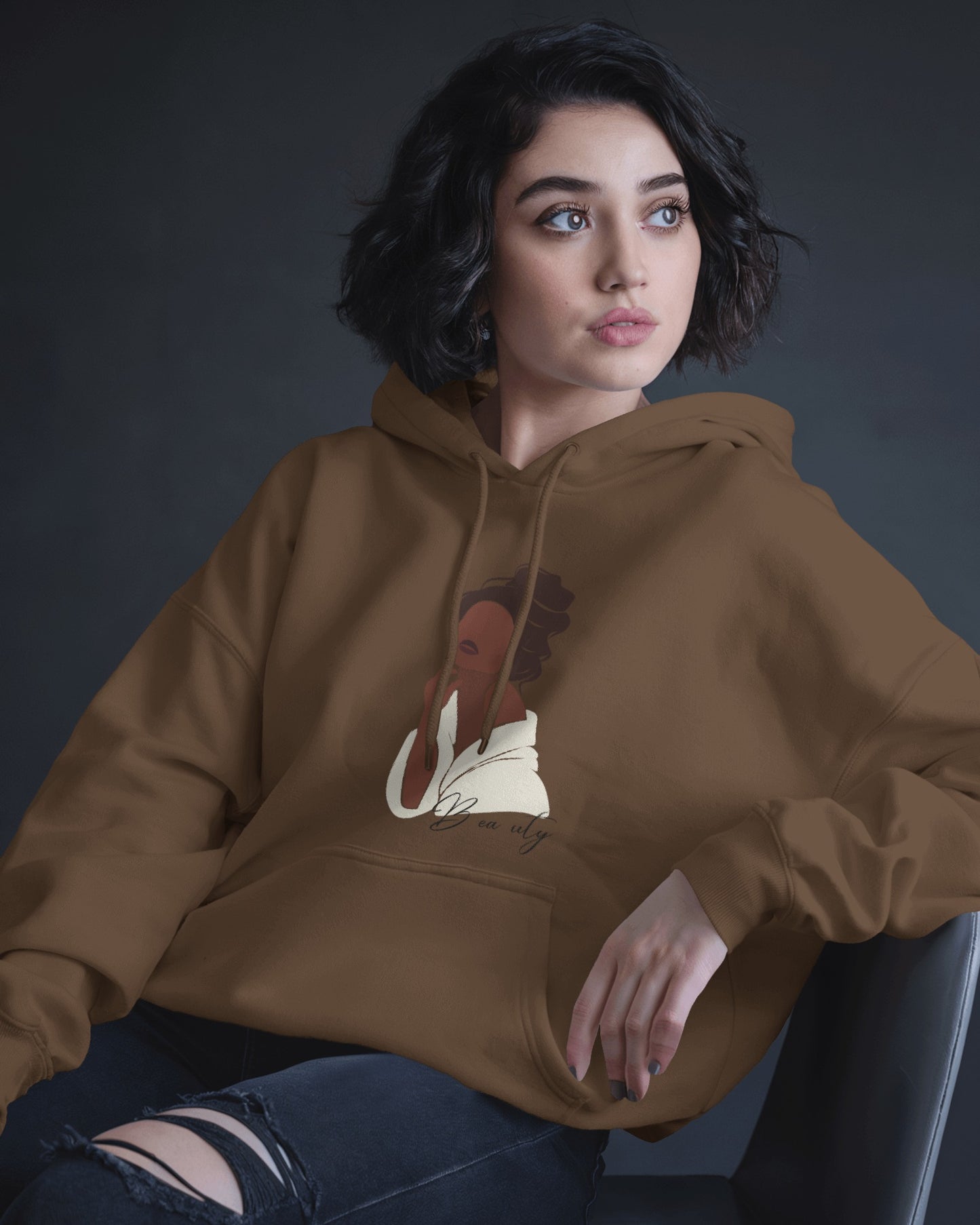 Lunar Grace Hoodie – 100% Egyptian Cotton | Elegant Minimal Streetwear