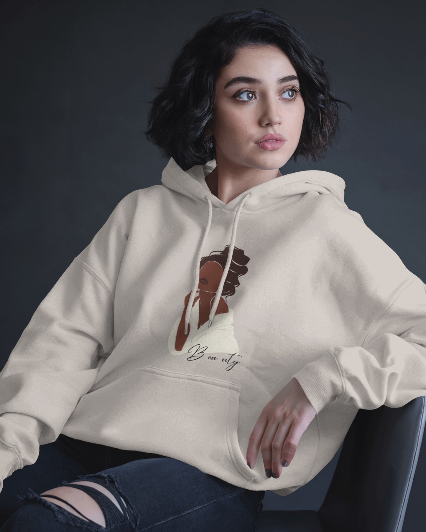 Lunar Grace Hoodie – 100% Egyptian Cotton | Elegant Minimal Streetwear