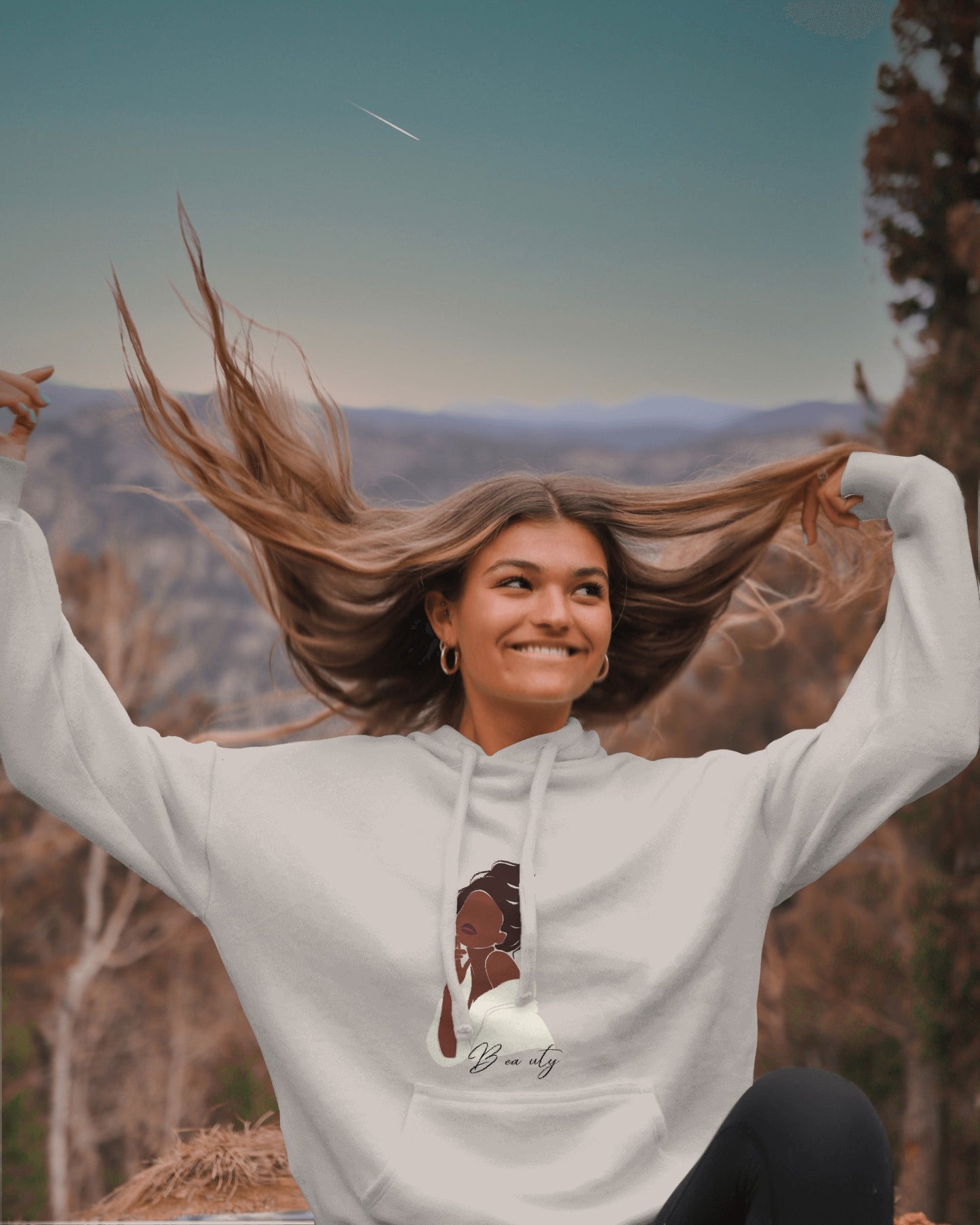 Lunar Grace Hoodie – 100% Egyptian Cotton | Elegant Minimal Streetwear