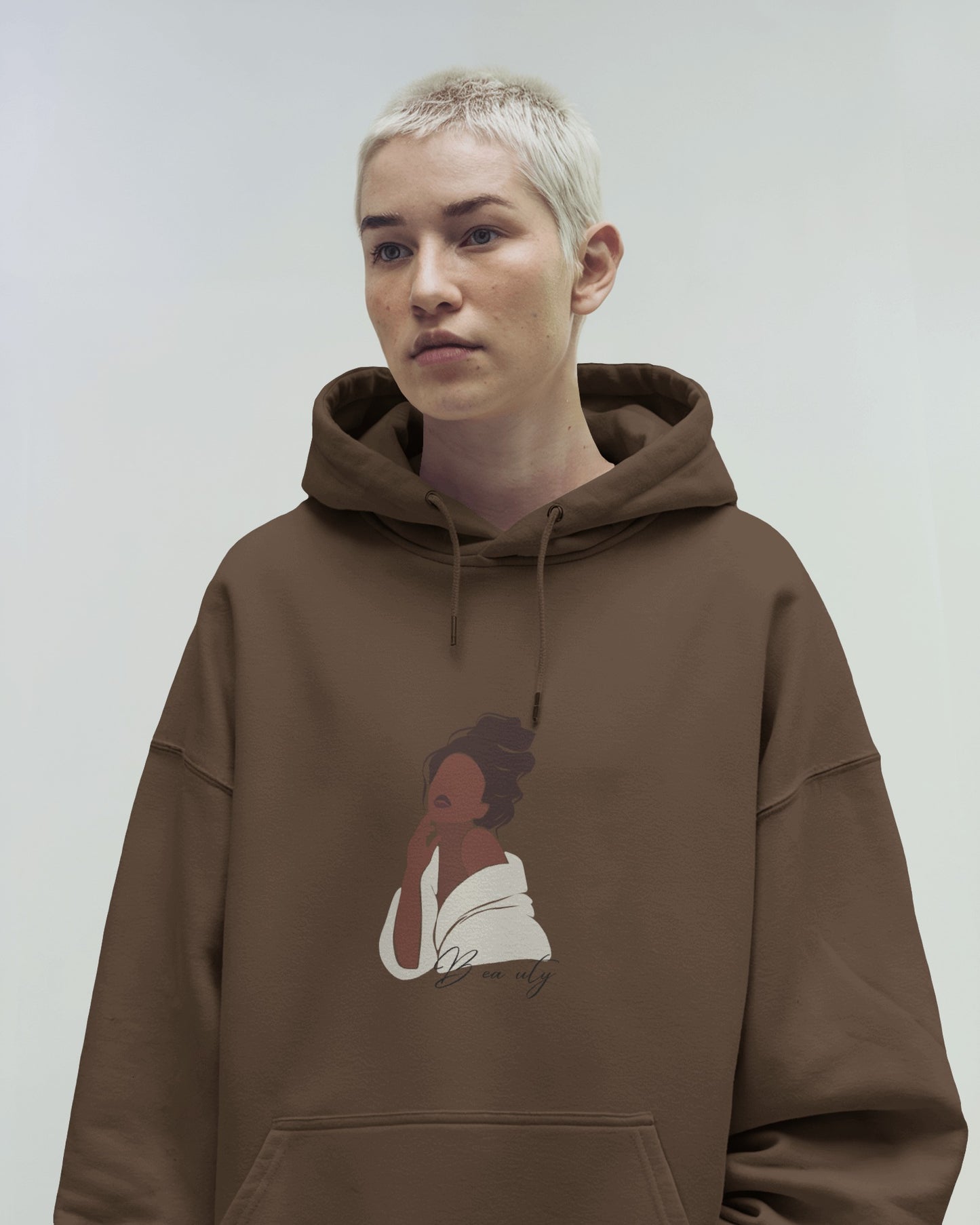 Lunar Grace Hoodie – 100% Egyptian Cotton | Elegant Minimal Streetwear