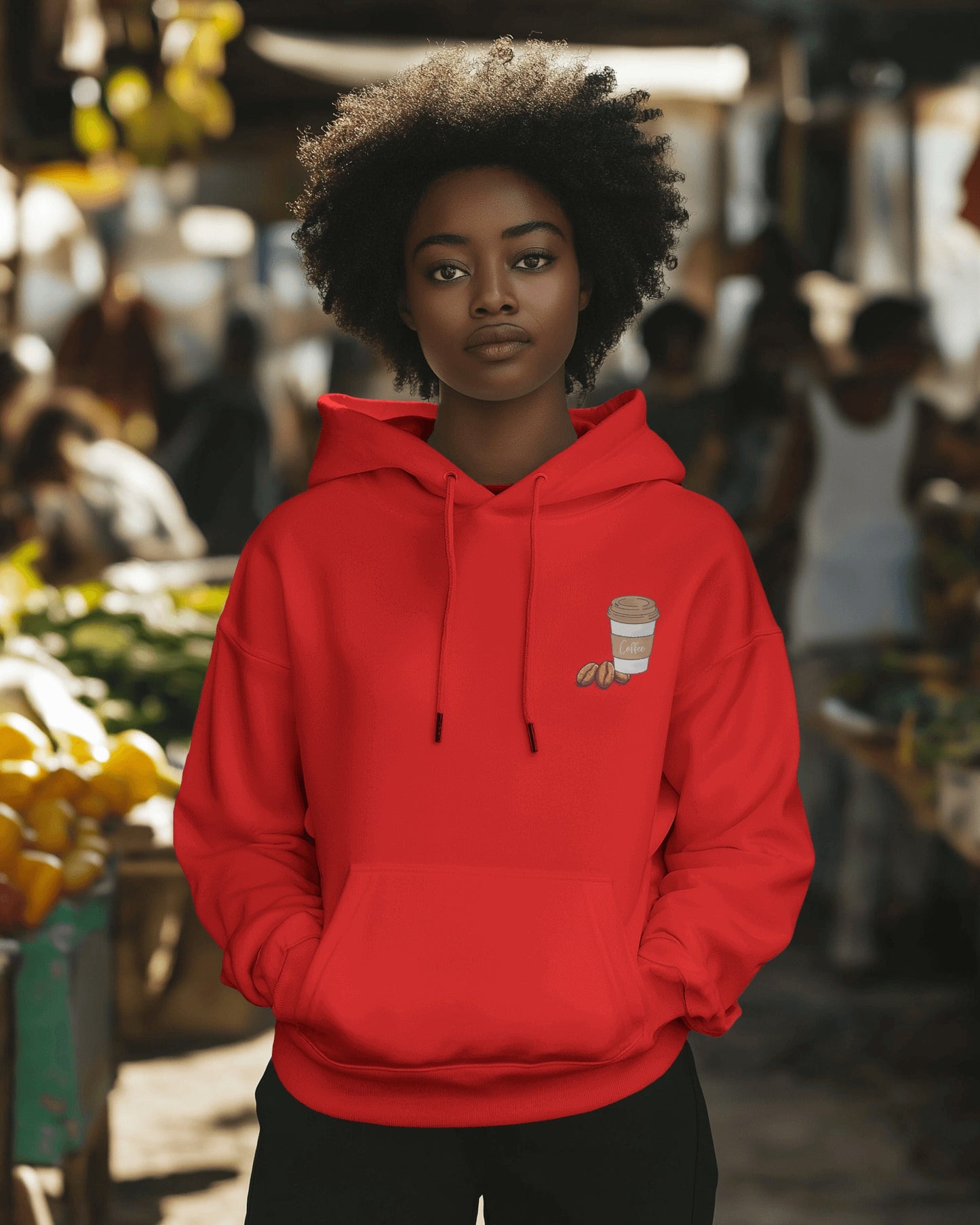 Osirius Powered by Coffee Hoodie – 100% Egyptian Cotton | Premium Streetwear