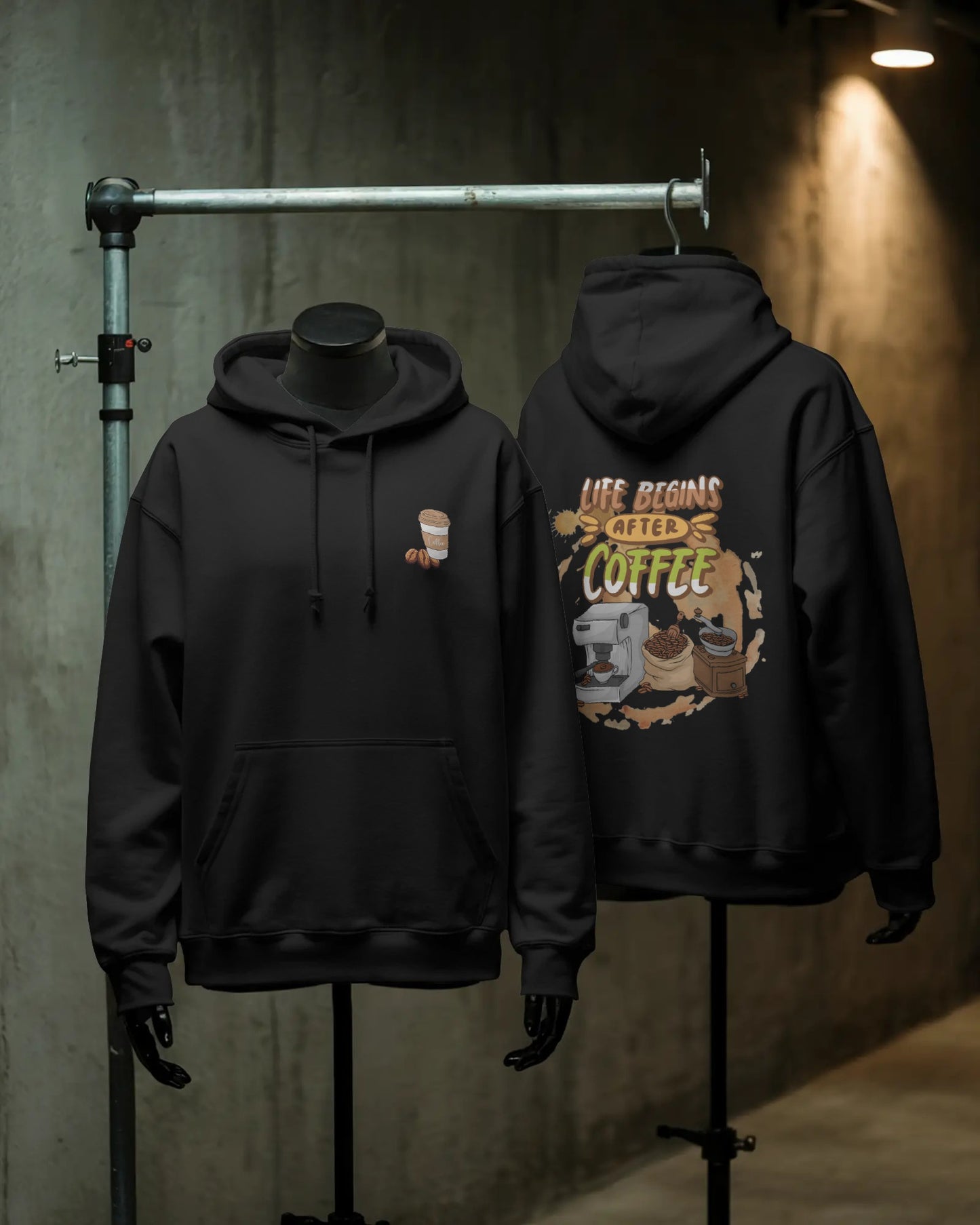 Osirius Powered by Coffee Hoodie – 100% Egyptian Cotton | Premium Streetwear