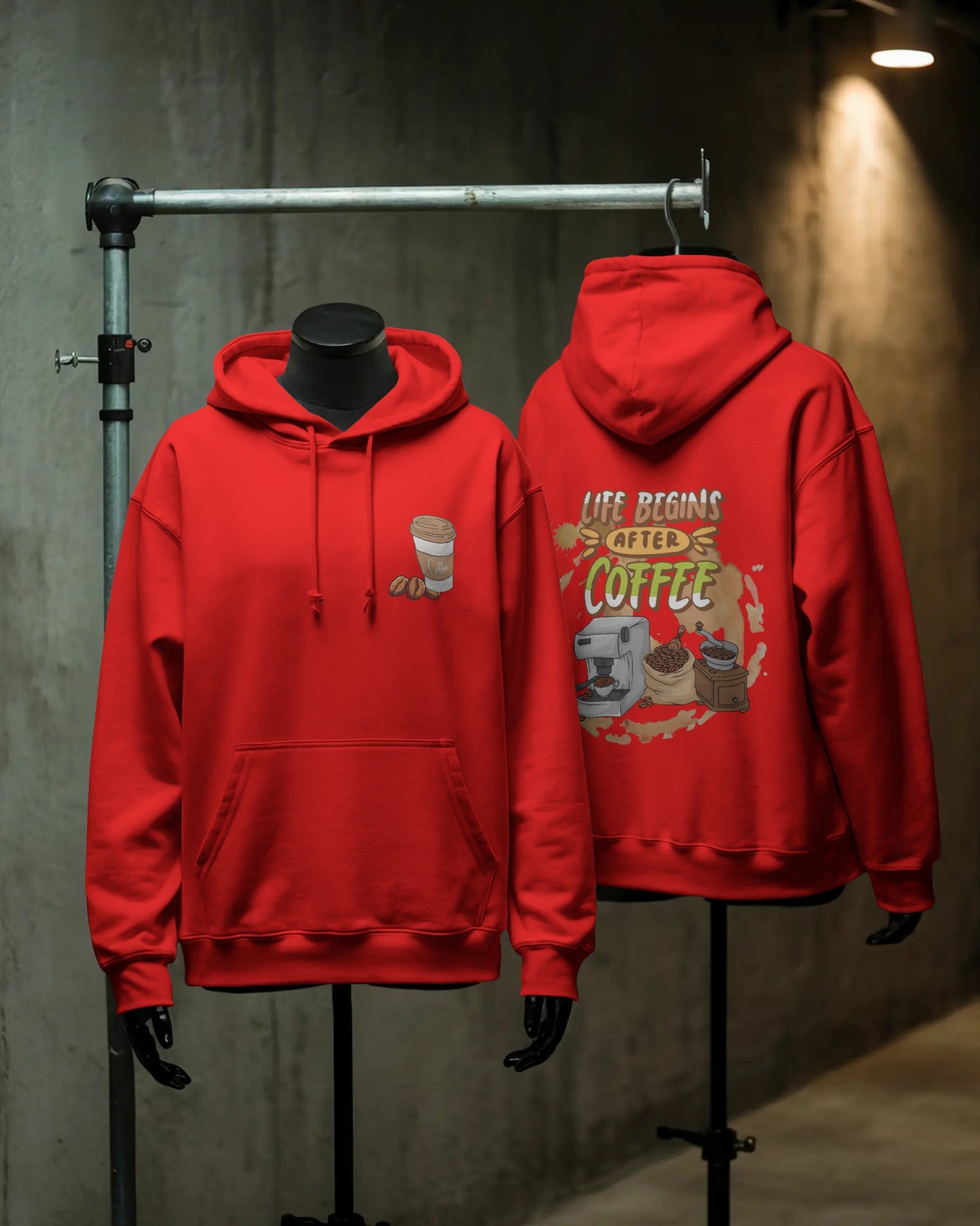 Osirius Powered by Coffee Hoodie – 100% Egyptian Cotton | Premium Streetwear