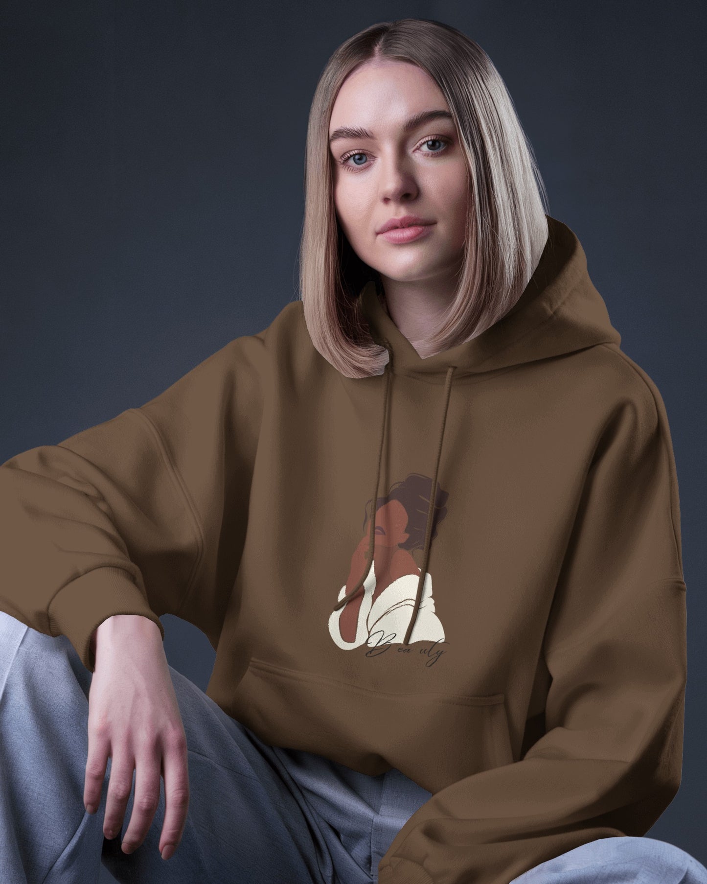 Lunar Grace Hoodie – 100% Egyptian Cotton | Elegant Minimal Streetwear